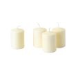 Ivory Wax 8cm high Pillar Candleabra Candle - 15 hour+ burn time